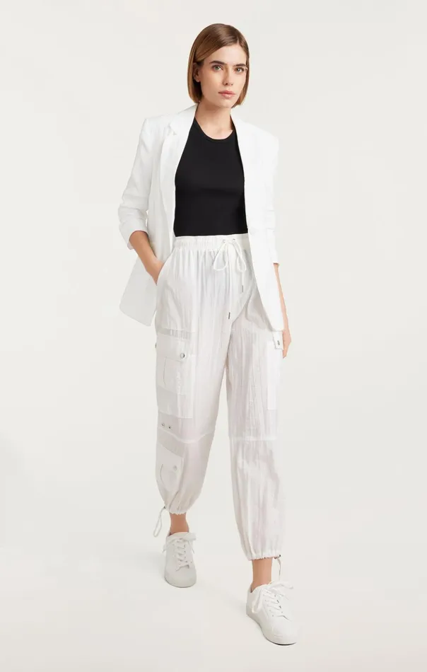 Women Cinq Sept Blazers Tumbled Woven Khloe Blazer White