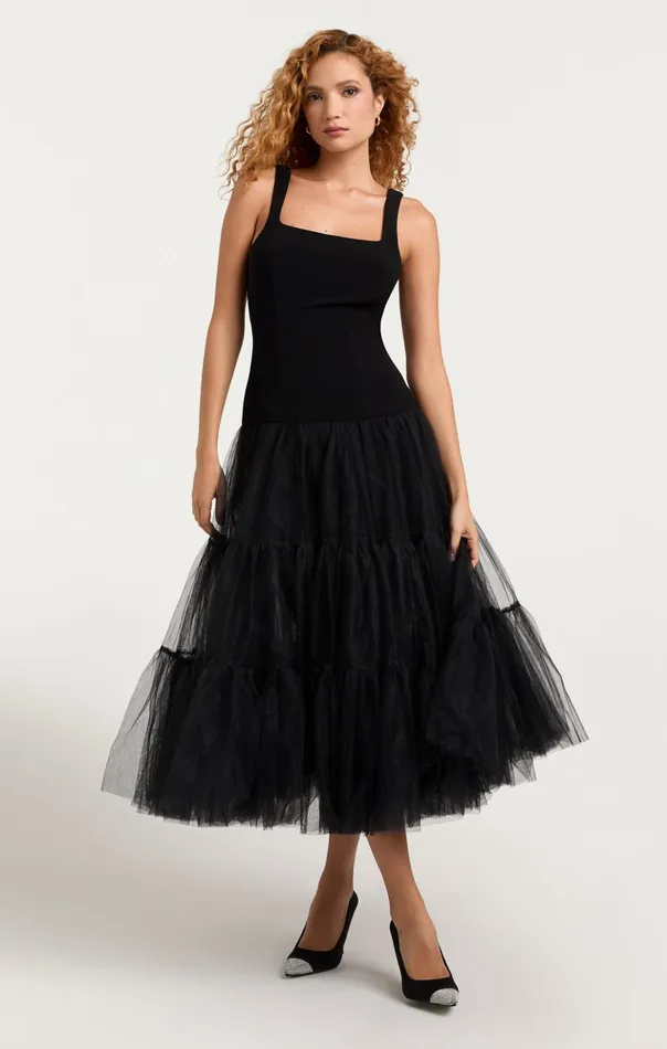 Women Cinq Sept Cocktail and Evening Carolina Dress Black