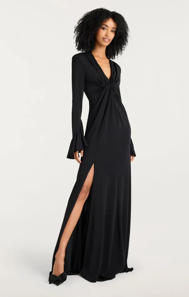 Women Cinq Sept Cocktail and Evening Evelyn Gown Black