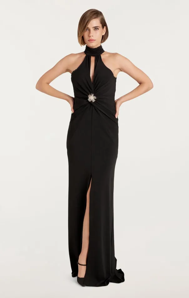 Women Cinq Sept Cocktail and Evening Sandry Gown Black