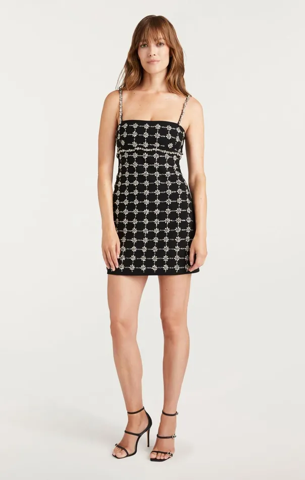 Women Cinq Sept Cocktail and Evening Satine Dress Blacksilver