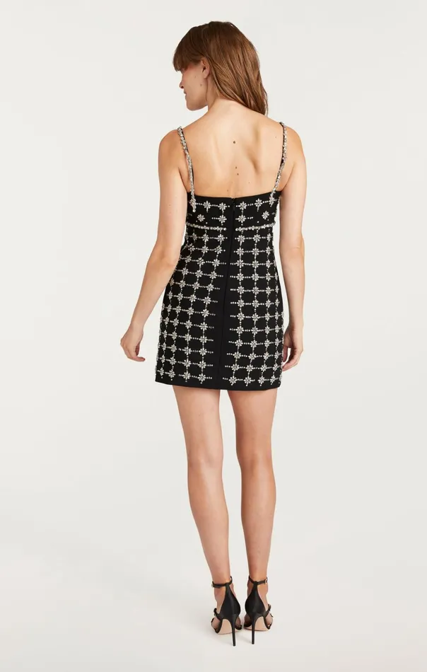 Women Cinq Sept Cocktail and Evening Satine Dress Blacksilver