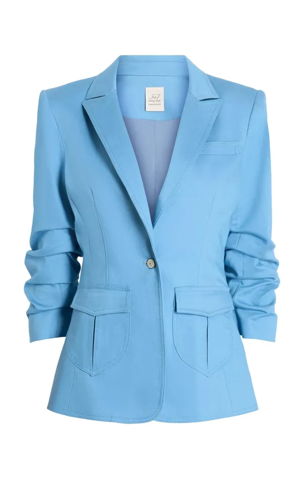 Women Cinq Sept Denim Louisa Jacket Blissful Blue