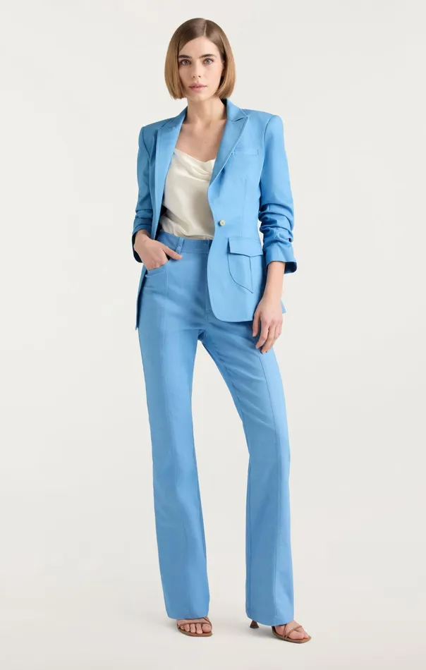 Women Cinq Sept Denim Louisa Jacket Blissful Blue