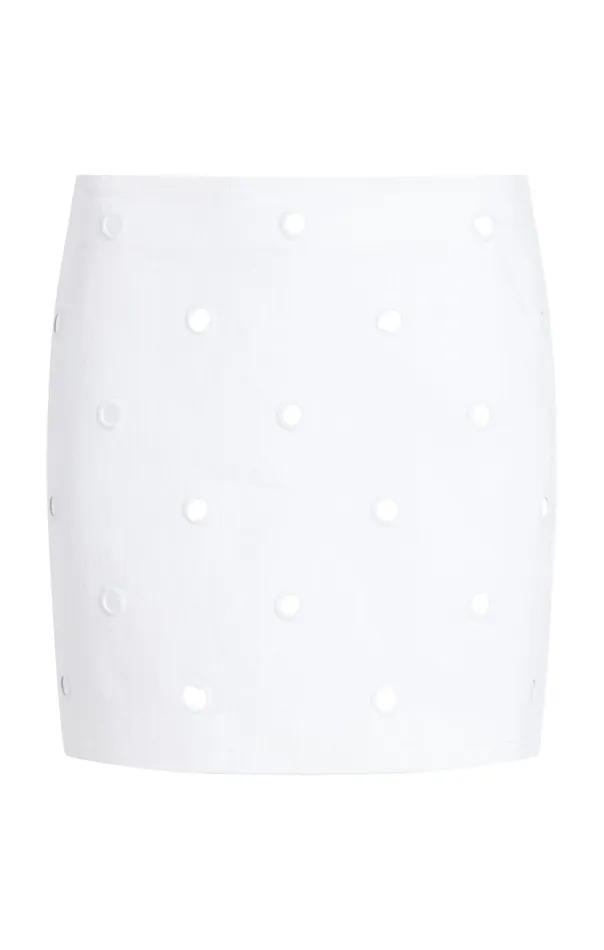 Women Cinq Sept Denim Mirror Denim Doris Skirt Whitewhite