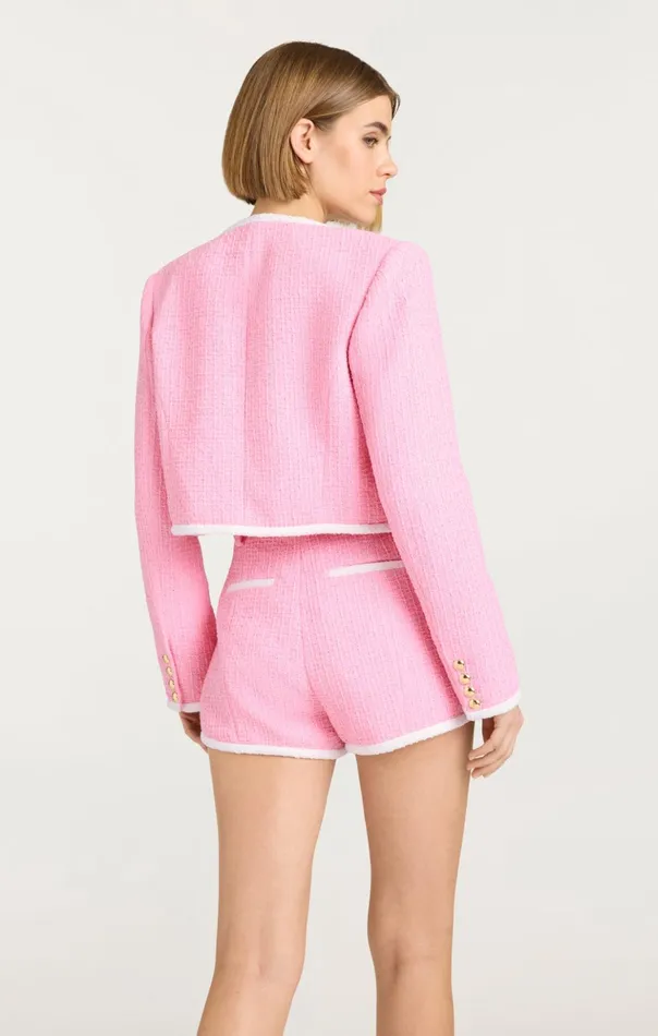 Women Cinq Sept Jackets Contrast Auden Jacket Flamingowhite