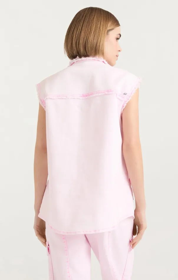 Women Cinq Sept Jackets Sleeveless Vera Jacket Flamingo