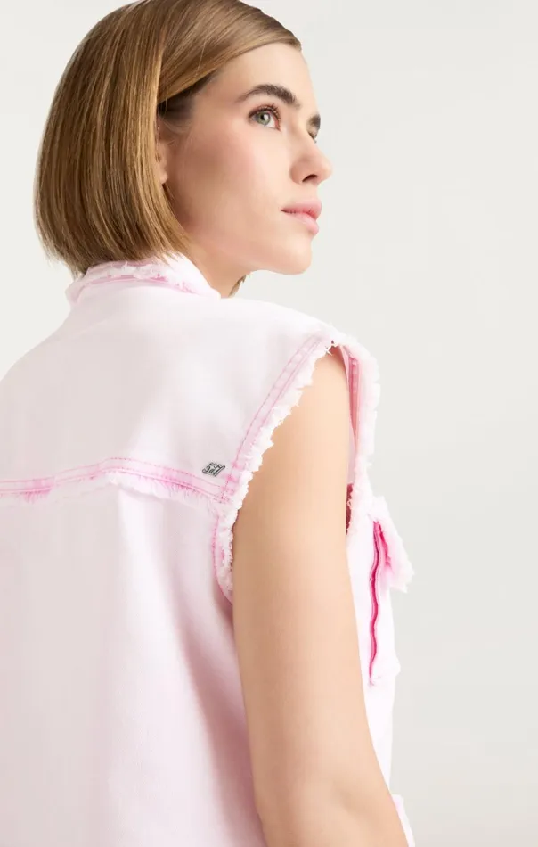 Women Cinq Sept Jackets Sleeveless Vera Jacket Flamingo