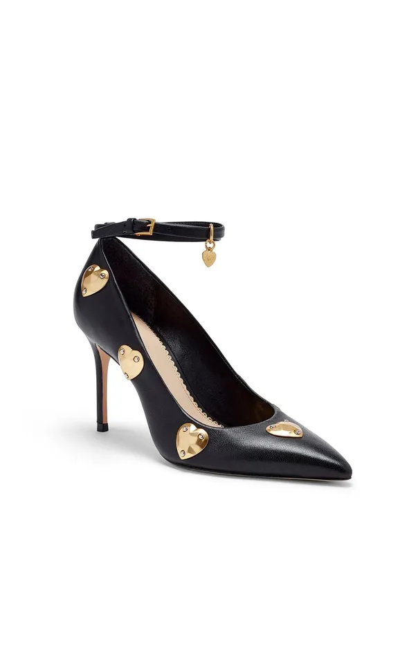Women Cinq Sept Madison Ankle Strap Pump Blackgold