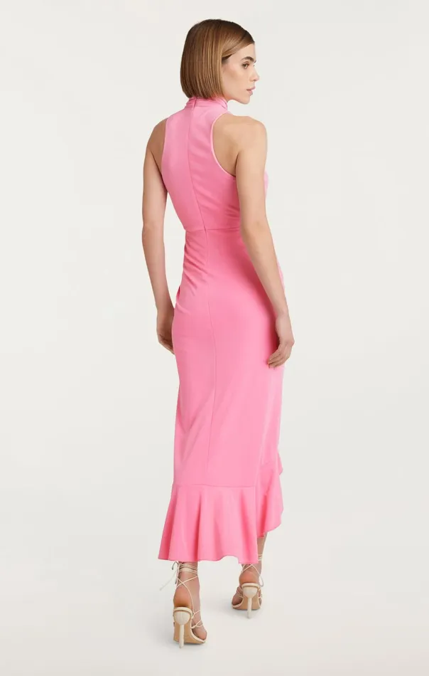 Women Cinq Sept Midi Antonia Dress Flamingo