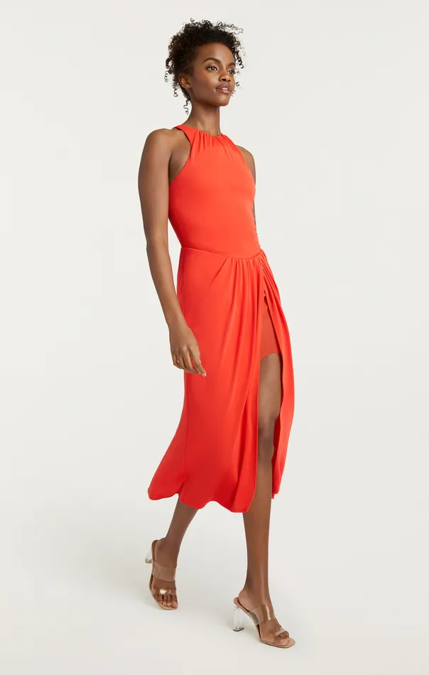 Women Cinq Sept Midi Lezlie Dress Cherry Tomato