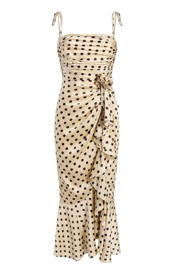 Women Cinq Sept Midi Mireya Dress Gardeniablack