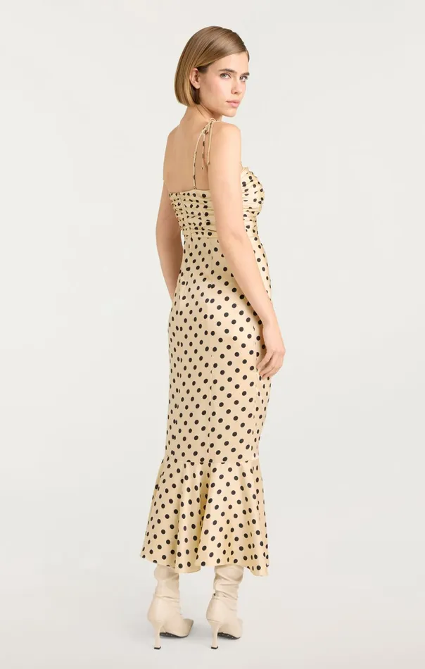 Women Cinq Sept Midi Mireya Dress Gardeniablack