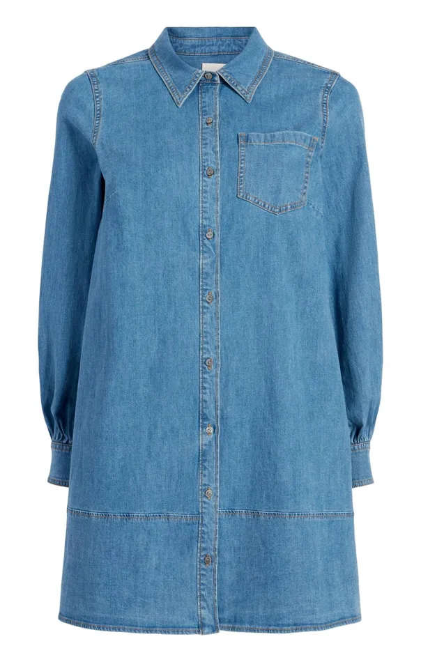 Women Cinq Sept Mini Adette Dress Light Wash