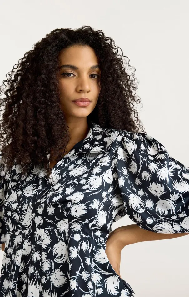 Women Cinq Sept Mini Darby Dress Navyivory