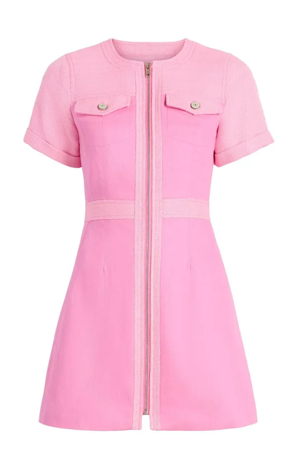 Women Cinq Sept Mini Layla Dress Flamingo