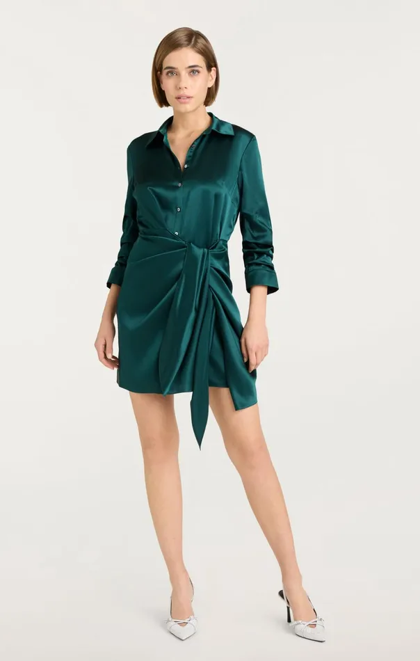 Women Cinq Sept Mini Mini Jacey Dress Green Onyx