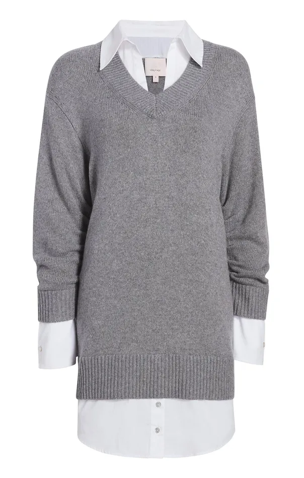 Women Cinq Sept Mini Santina Dress Heather Greywhite