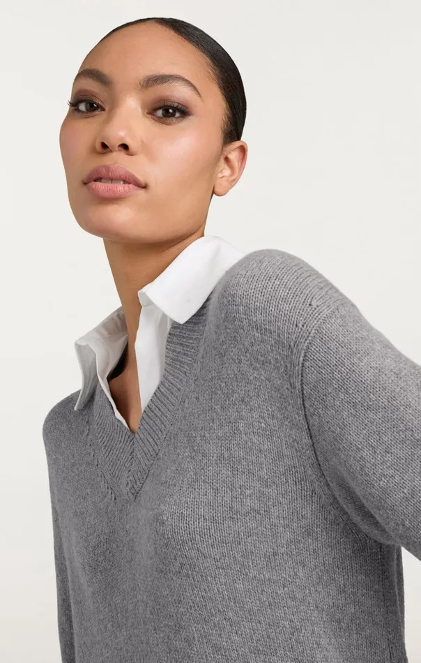 Women Cinq Sept Mini Santina Dress Heather Greywhite