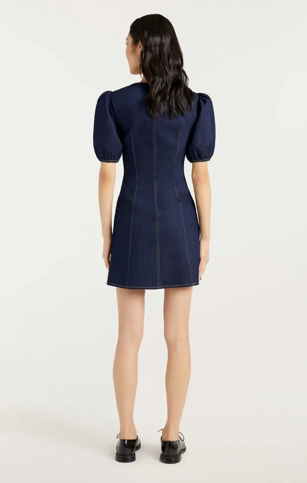Women Cinq Sept Mini Vaughn Dress Indigo