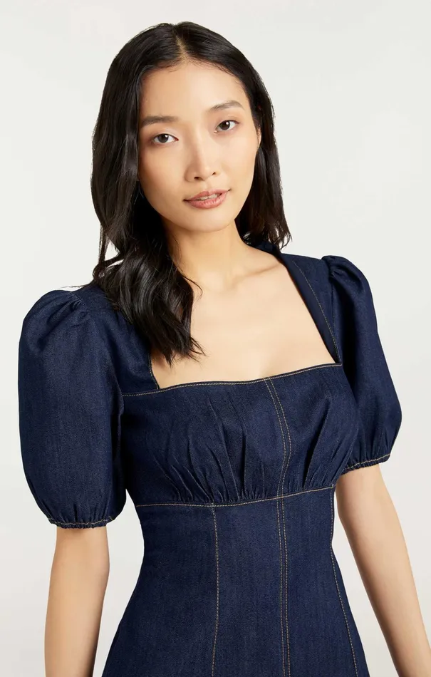 Women Cinq Sept Mini Vaughn Dress Indigo