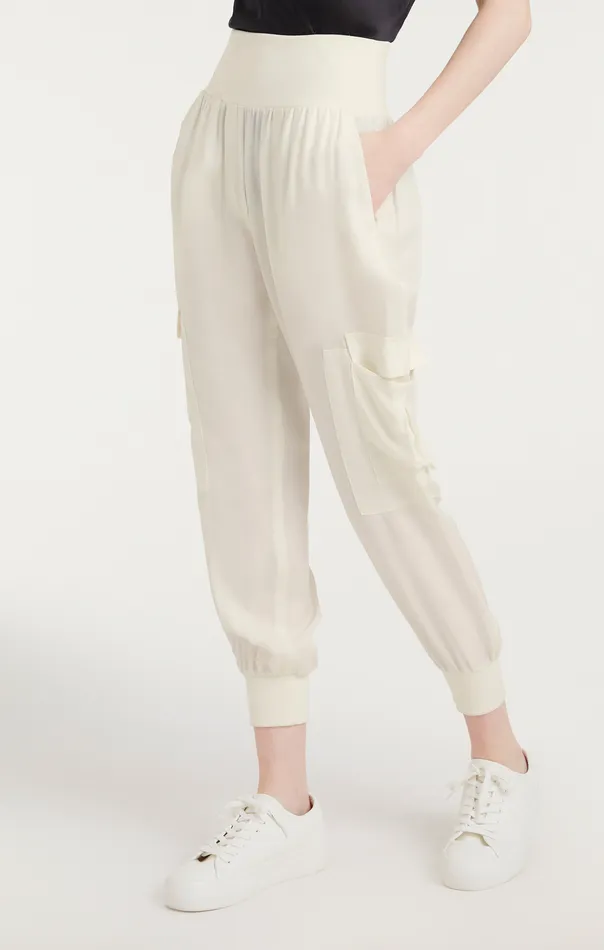 Women Cinq Sept Pants Giles Pant Ivory