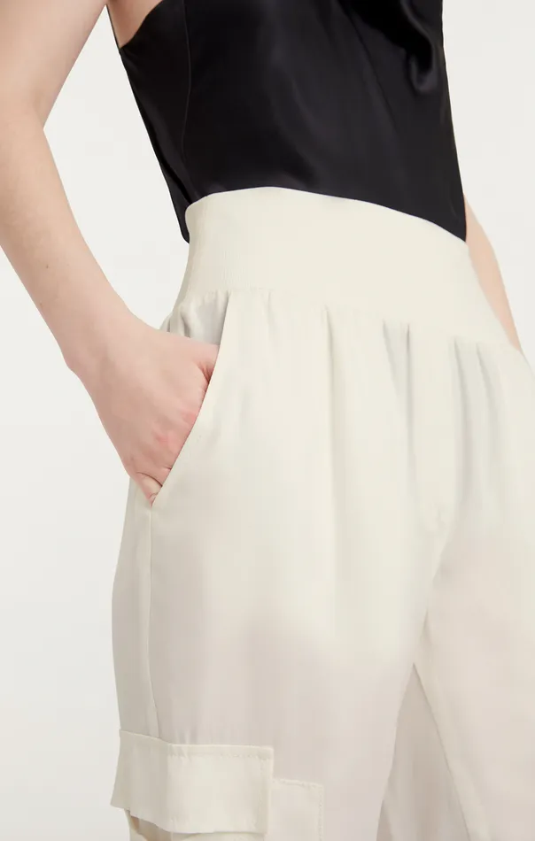Women Cinq Sept Pants Giles Pant Ivory