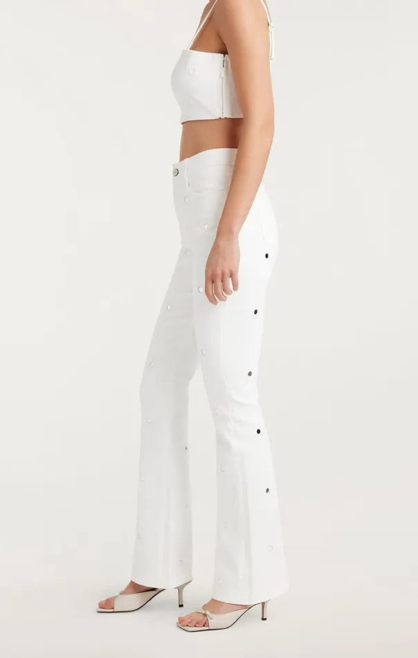 Women Cinq Sept Pants Mirror Denim Shailene Pant White