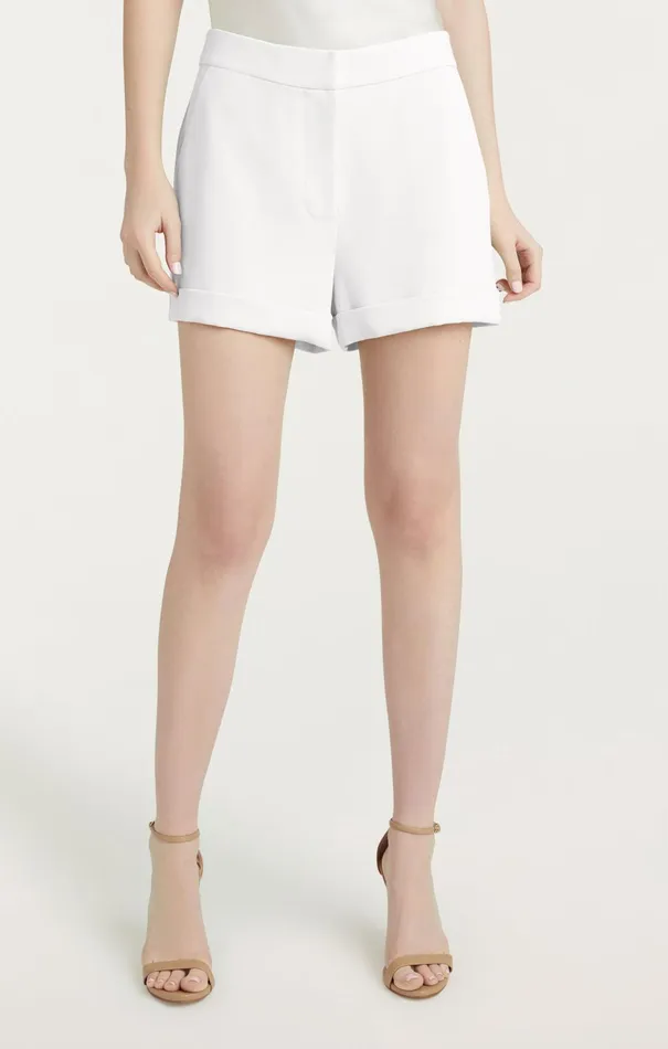 Women Cinq Sept Shorts Crepe Elaine Short Ivory