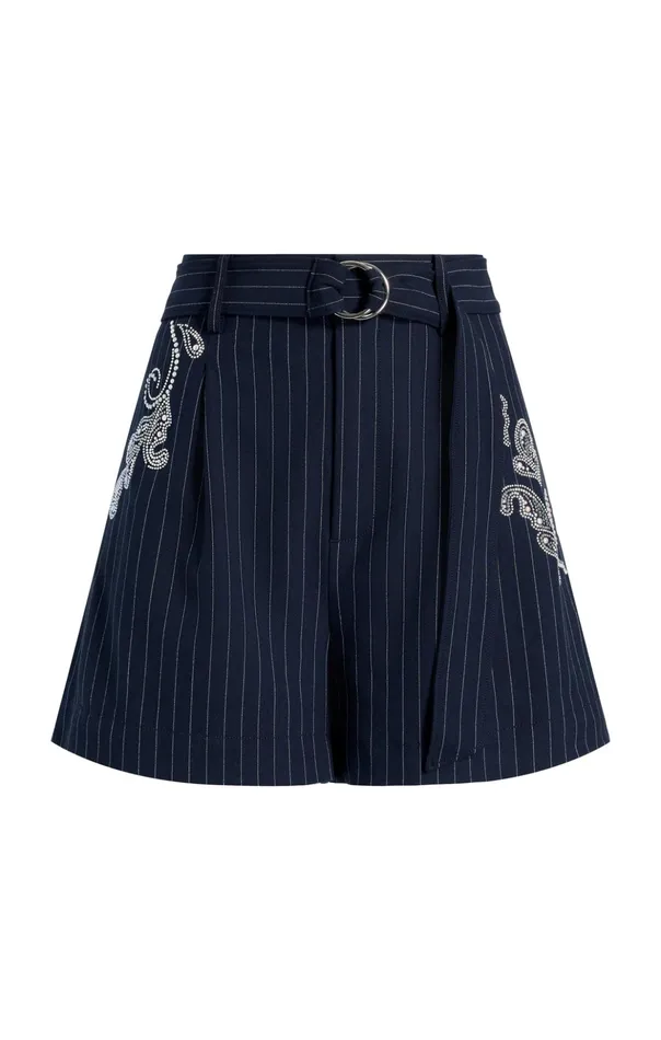 Women Cinq Sept Shorts Rebecca Short Navyivory