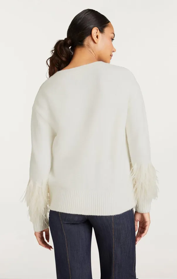 Women Cinq Sept Sweaters and Knits Briana Cardigan Ivory