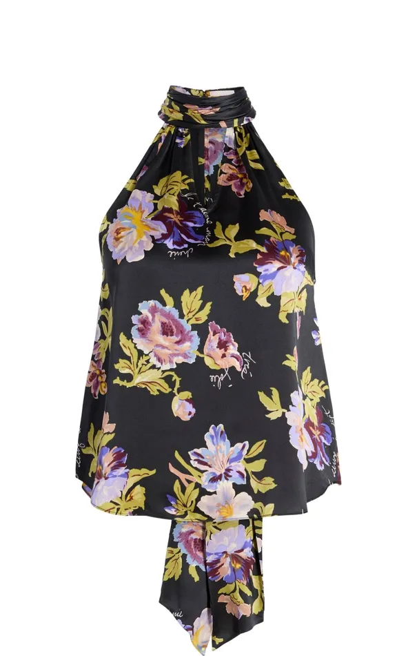 Women Cinq Sept Tank Tops and Camisoles Harlow Top Black Multi