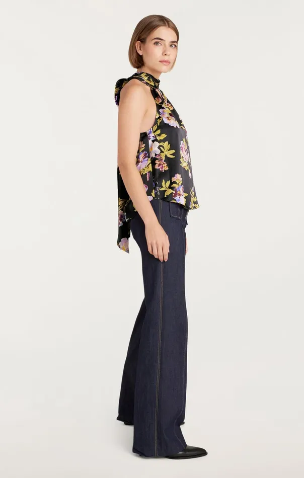 Women Cinq Sept Tank Tops and Camisoles Harlow Top Black Multi