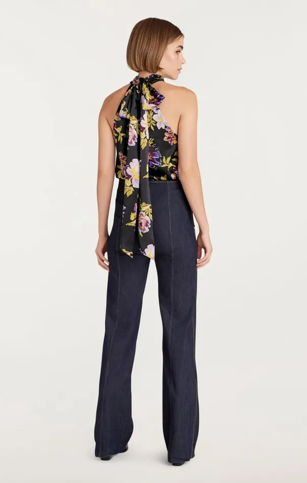 Women Cinq Sept Tank Tops and Camisoles Harlow Top Black Multi