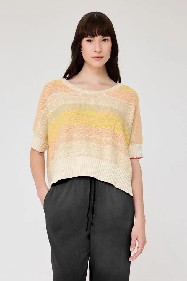 Women Cotton Cashmere Yellows Allesandro Sweater Raquel Allegra Sweaters and Knits