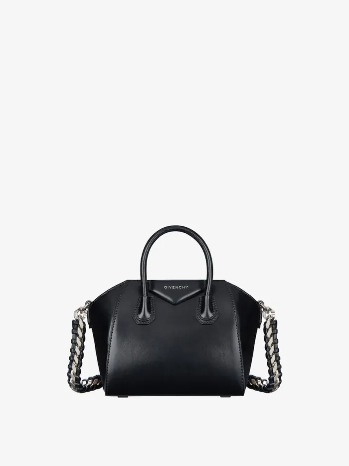 Women Crossbody Bags Givenchy Antigona Toy Bag In Box Leather Black