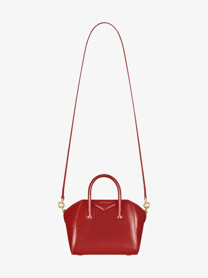 Women Crossbody Bags Givenchy Antigona Toy Bag In Box Leather Redpink Women Crossbody Bags Givenchy Antigona Toy Bag In Box Leather Redpink