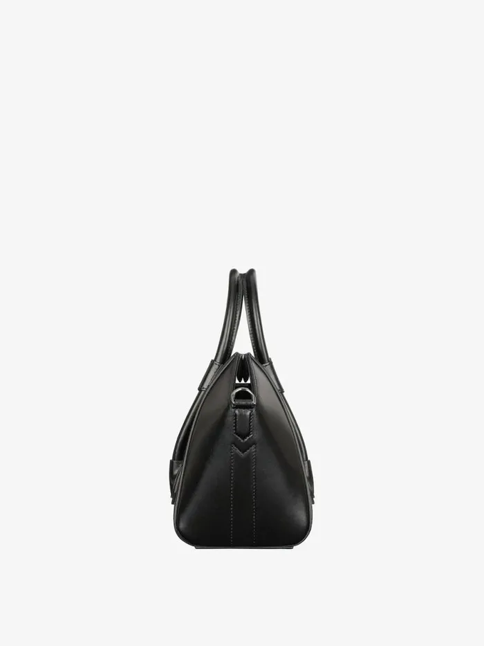 Women Crossbody Bags Givenchy Mini Antigona Lock Bag In Box Leather Black