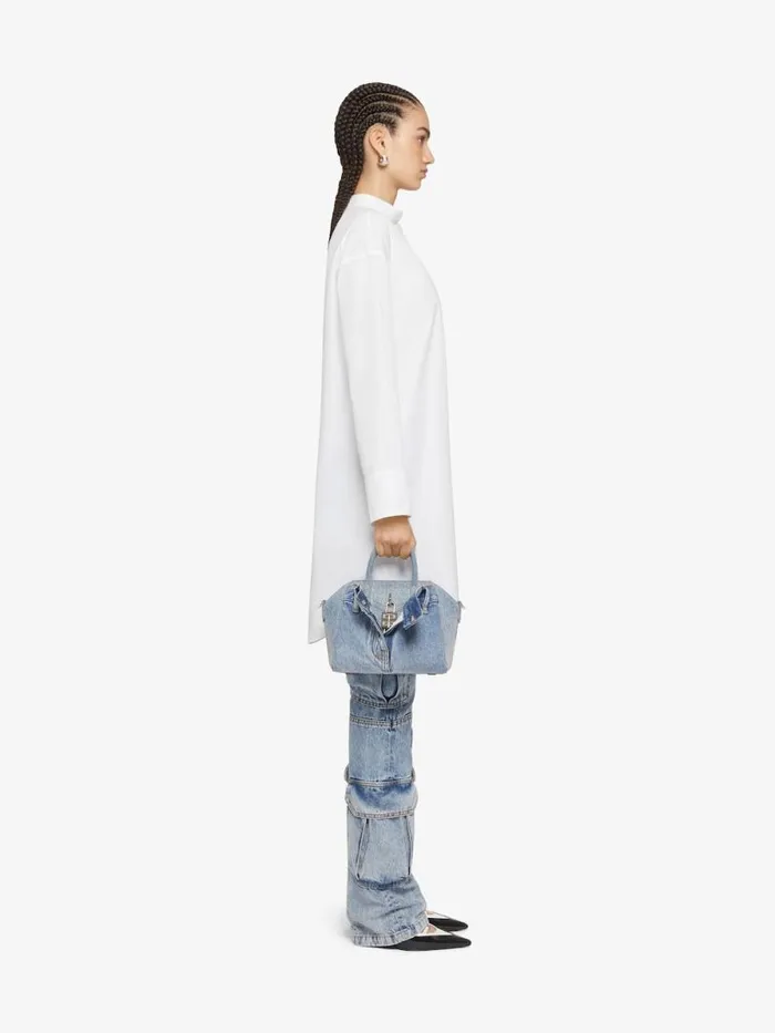Women Crossbody Bags Givenchy Mini Antigona Lock Bag In Jeans Medium Blue Women Crossbody Bags Givenchy Mini Antigona Lock Bag In Jeans Medium Blue