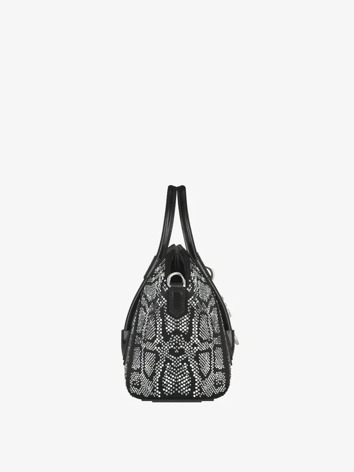 Women Crossbody Bags Givenchy Mini Antigona Lock Bag In Satin With Python Effect Strass Black Women Crossbody Bags Givenchy Mini Antigona Lock Bag In Satin With Python Effect Strass Black