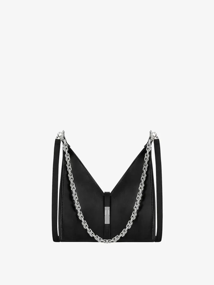 Women Crossbody Bags Givenchy Mini Cut Out Bag In Box Leather With Chain Black Women Crossbody Bags Givenchy Mini Cut Out Bag In Box Leather With Chain Black