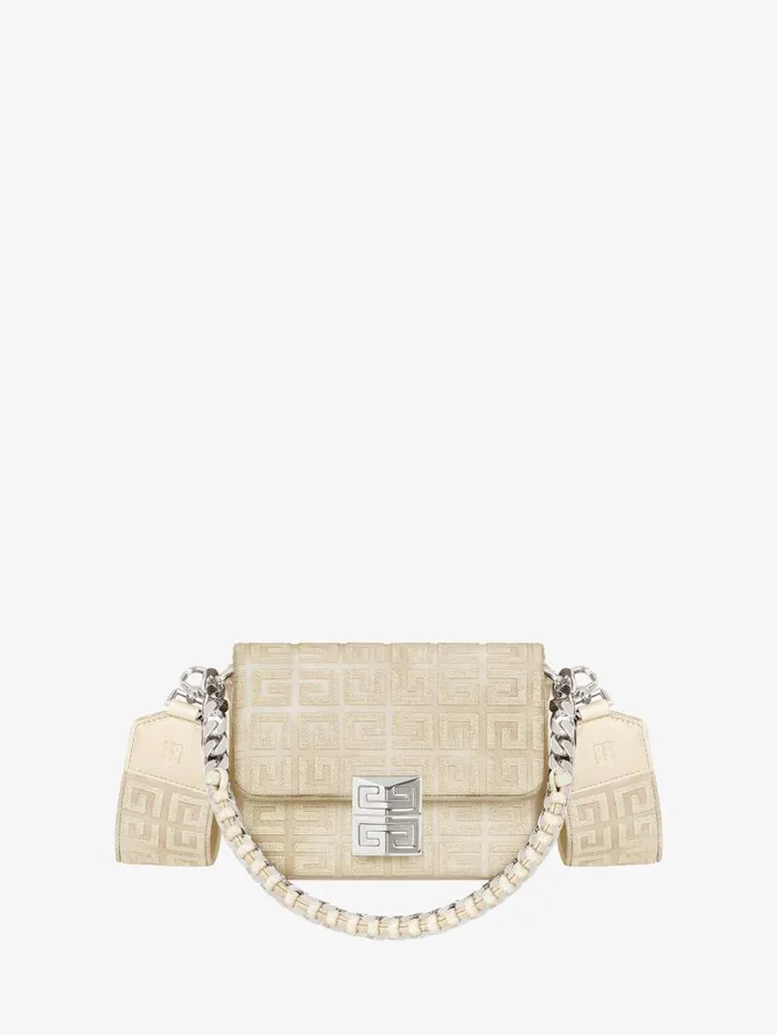 Women Crossbody Bags Givenchy Small 4G Bag In Lurex Embroidery With Chain Dusty Golden Women Crossbody Bags Givenchy Small 4G Bag In Lurex Embroidery With Chain Dusty Golden