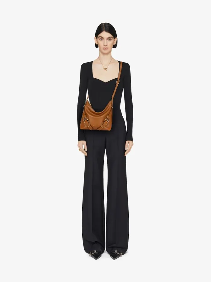 Women Crossbody Bags Givenchy Voyou Crossbody Bag In Leather Soft Tan Women Crossbody Bags Givenchy Voyou Crossbody Bag In Leather Soft Tan