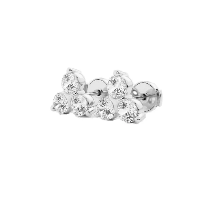 Women Diamonds Badgley Mischka Trinity Diamond Stud Earrings