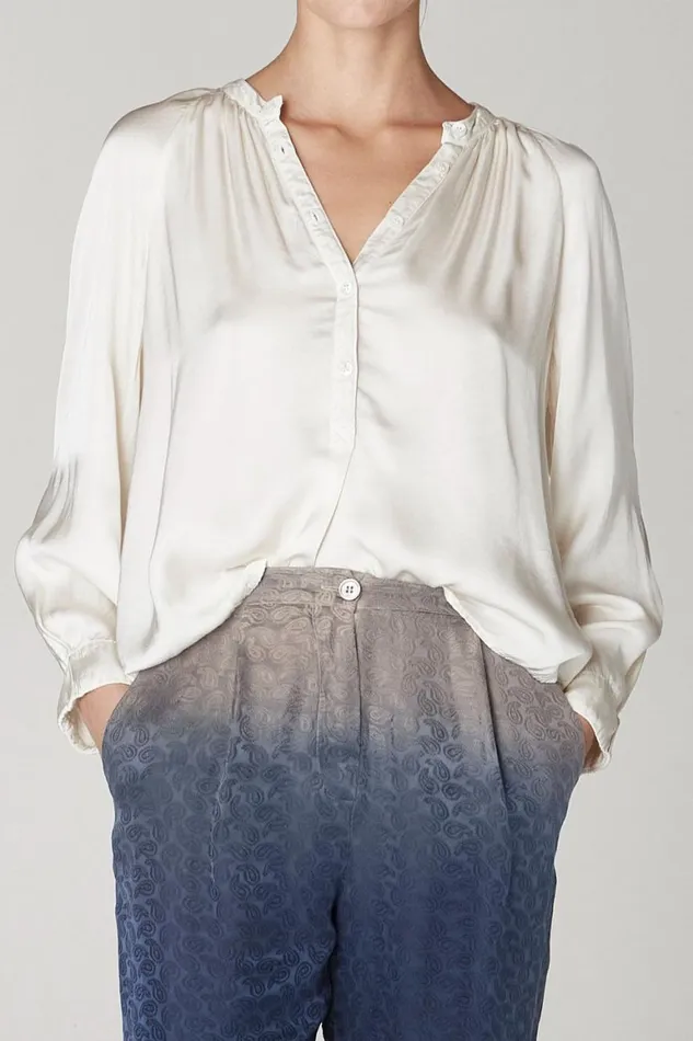 Women Dirty White Sparrow Top Raquel Allegra Tops Women Dirty White Sparrow Top Raquel Allegra Tops