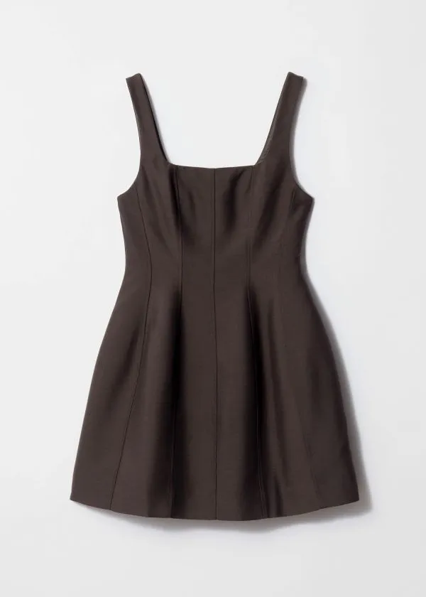 Women Dresses and Other Stories Corset Mini Dress Dark Brown