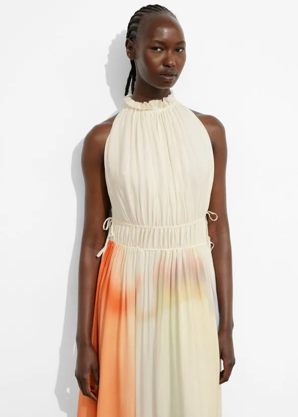 Women Dresses and Other Stories Sleeveless Maxi Dress Creamandorangeandlilac