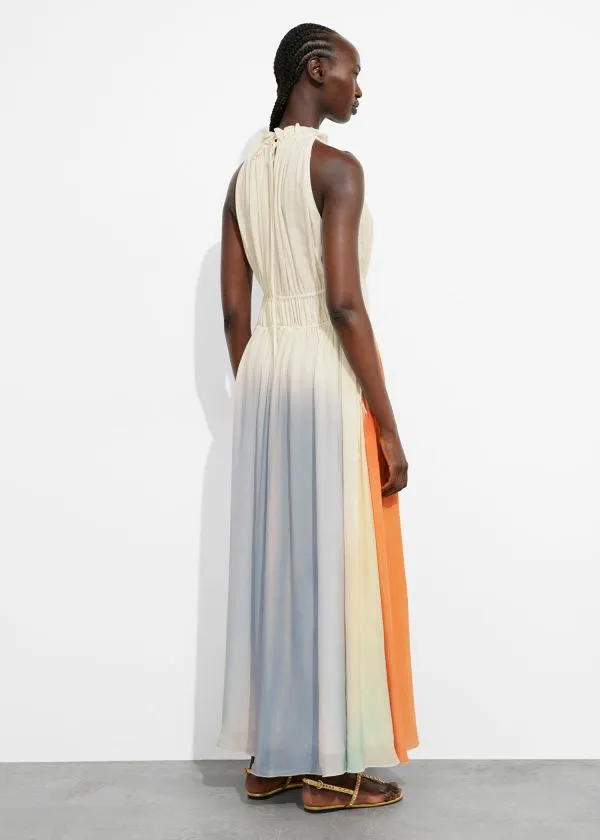 Women Dresses and Other Stories Sleeveless Maxi Dress Creamandorangeandlilac