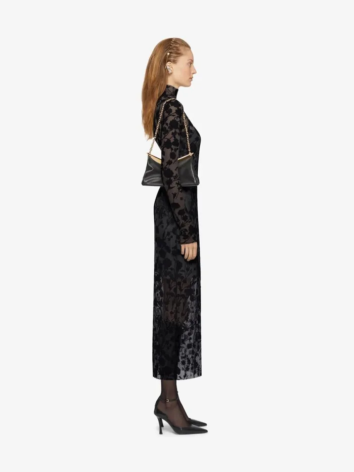 Women Dresses Givenchy Dress In 4G Flowers Tulle Black