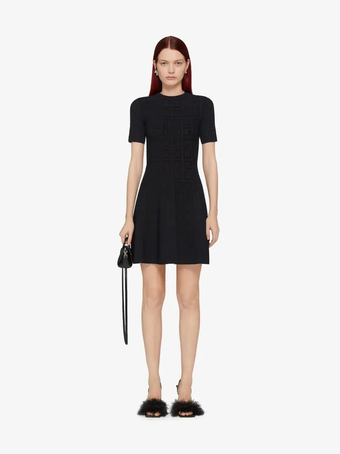 Women Dresses Givenchy Dress In 4G Jacquard Black